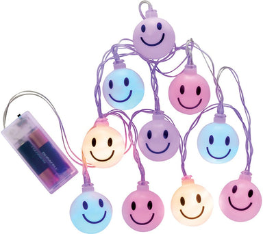 Choose Happy Happy Face LED String Lights - Saltire Games