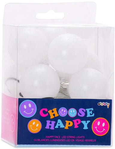 Choose Happy Happy Face LED String Lights - Saltire Games