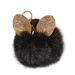 Glitter Ears Furry Pom-Pom Clip Black - Saltire Games