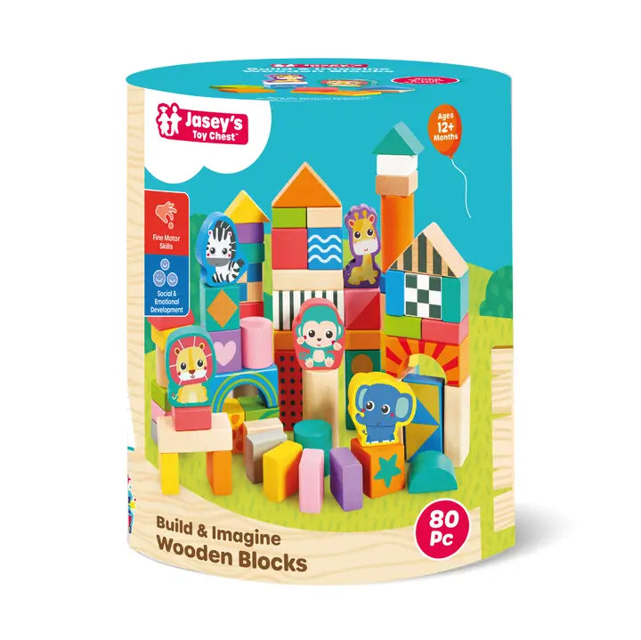 Toys - Building Jasey's Toy Chest Build & Imagine Wooden Blocks