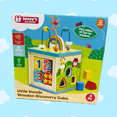 Toys - Preschool Jasey's Toy Chest Little Hands Wooden Discovery Cube