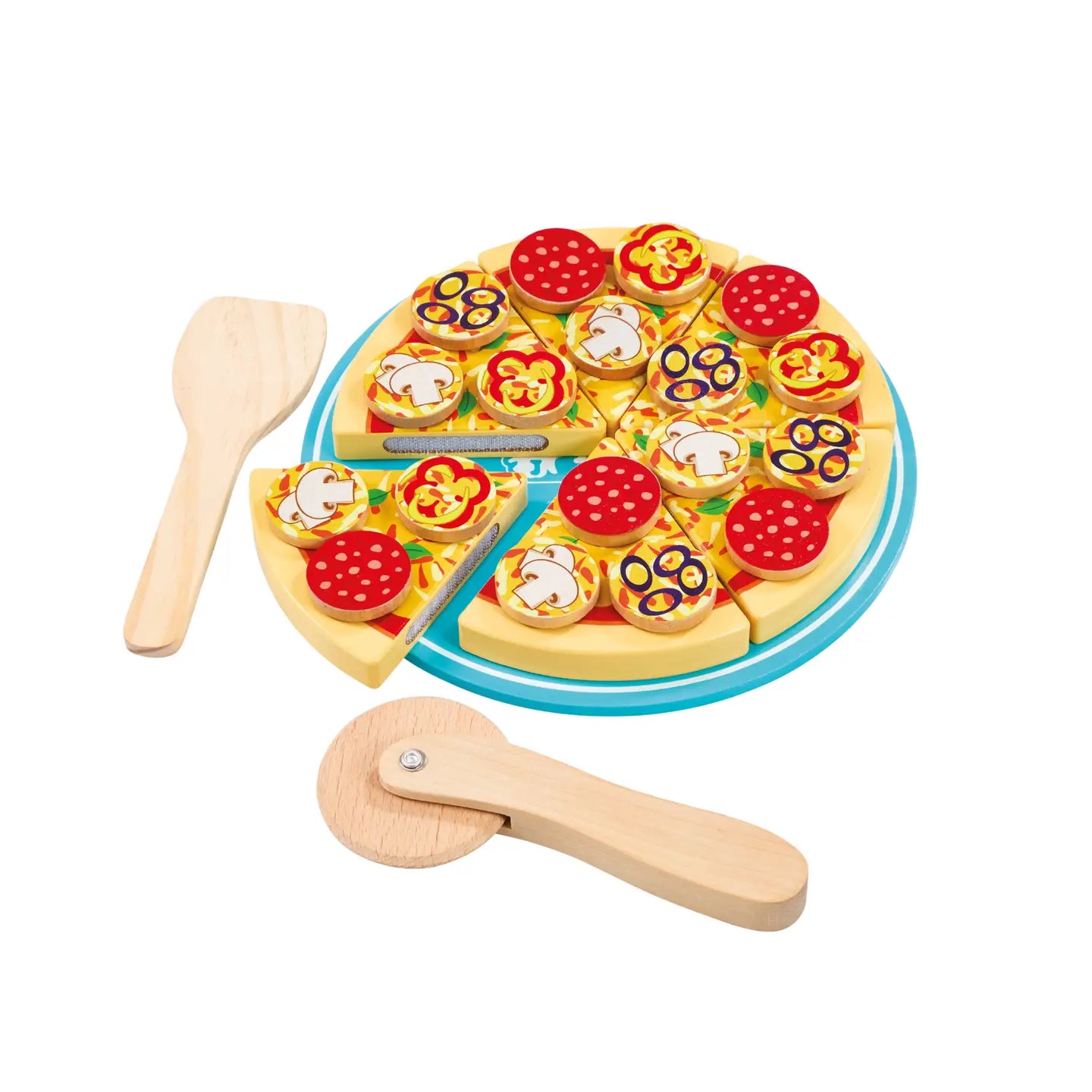 Toys - Pretend Play - Cooking Jasey's Toy Chest Wooden Make & Slice Pizza Set