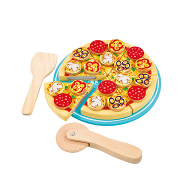 Toys - Pretend Play - Cooking Jasey's Toy Chest Wooden Make & Slice Pizza Set