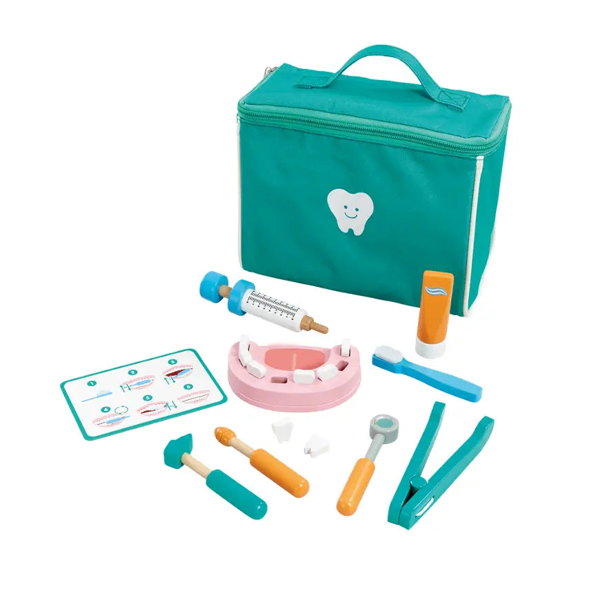 Wooden Sparkling Smile Dentist Kit - Saltire Games