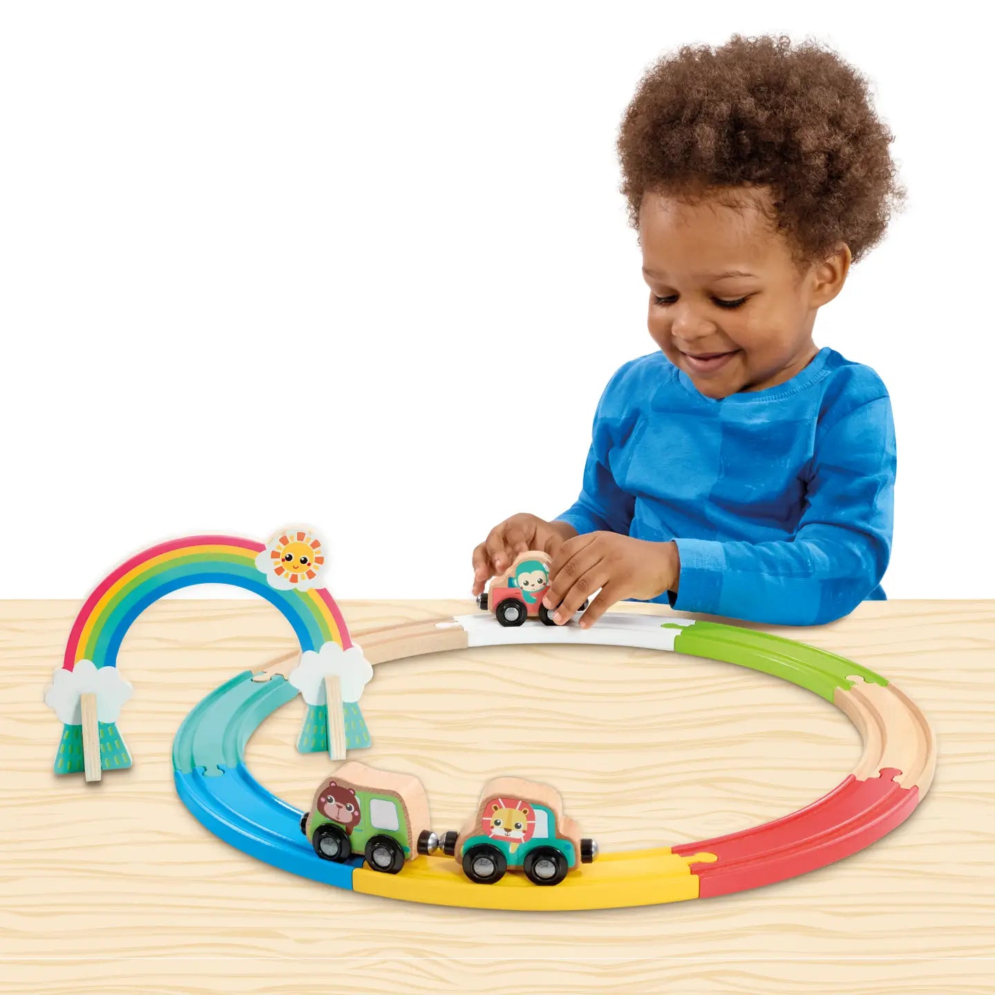 Animal Friends Wooden Train Set - Saltire Games