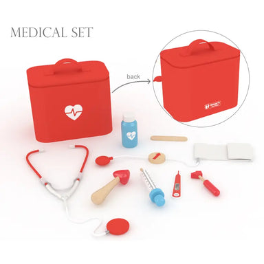 Wooden Little Doc's Medical Kit - Saltire Games