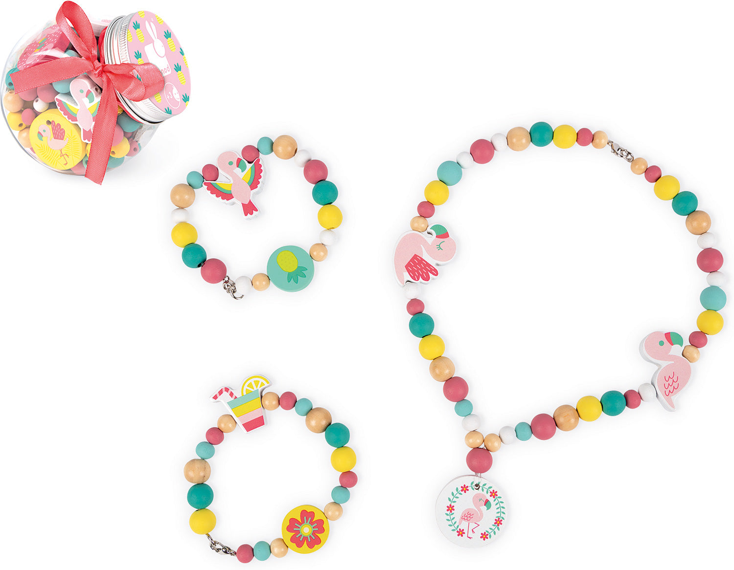 Birdy Flamingo Beads - Saltire Games