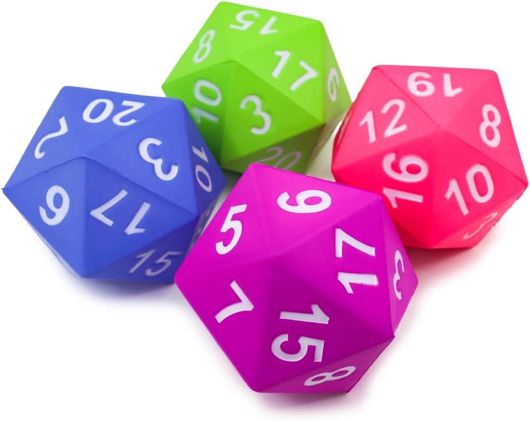 Dice Kess Pink Giant Foam D20