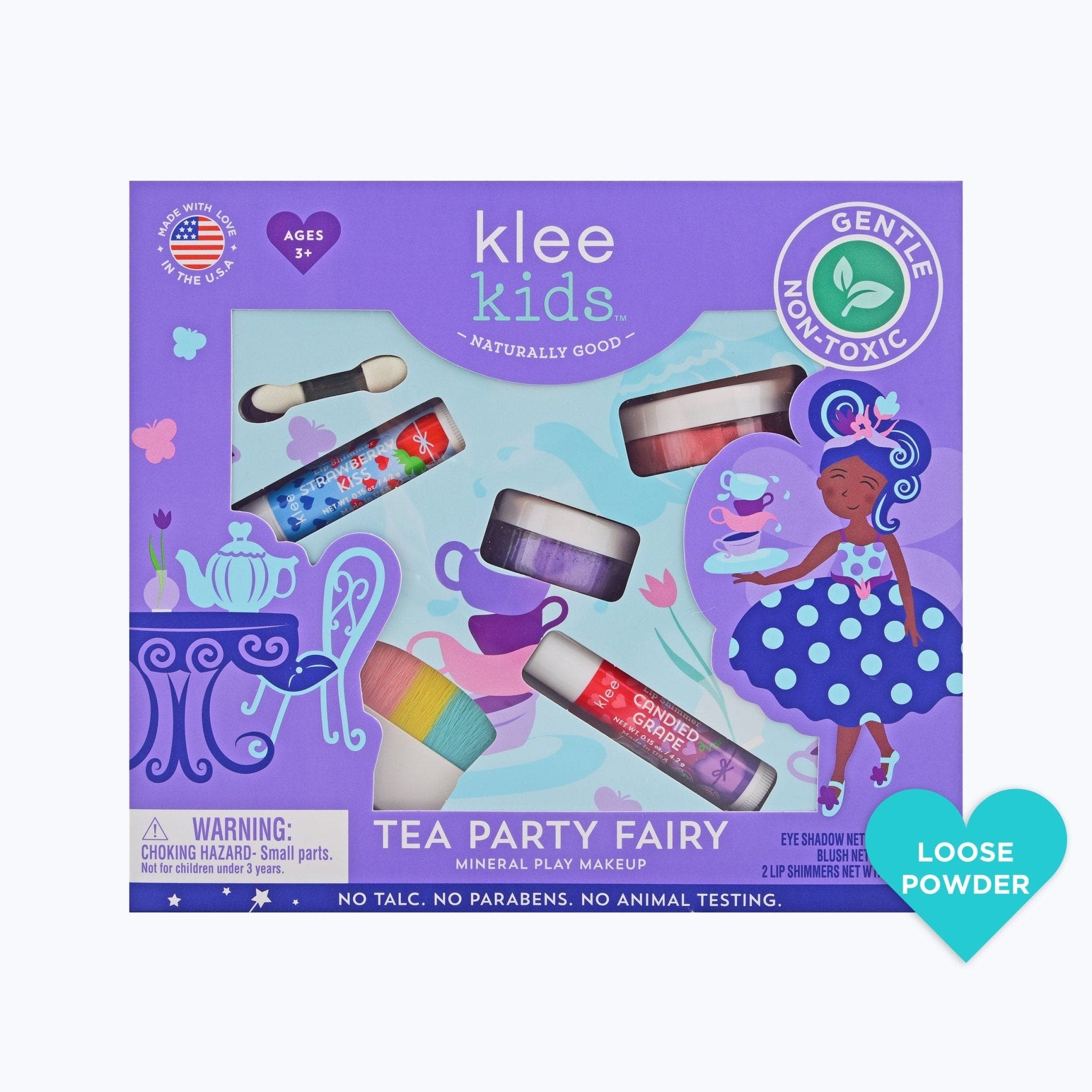 Tea Party Fairy - Klee Kids Mineral Play Makeup Kit - Saltire Games