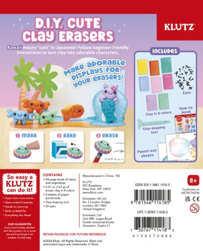 Make Your own Mini Erasers: Kawaii Style - Saltire Games