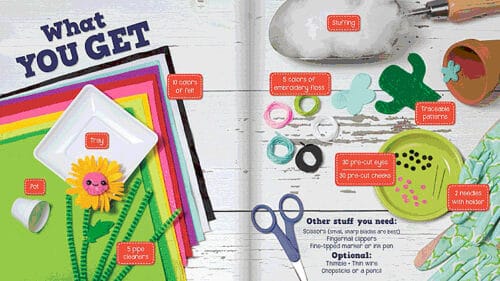 Toys - Arts & Crafts - Kits Klutz Sew Mini Gardens