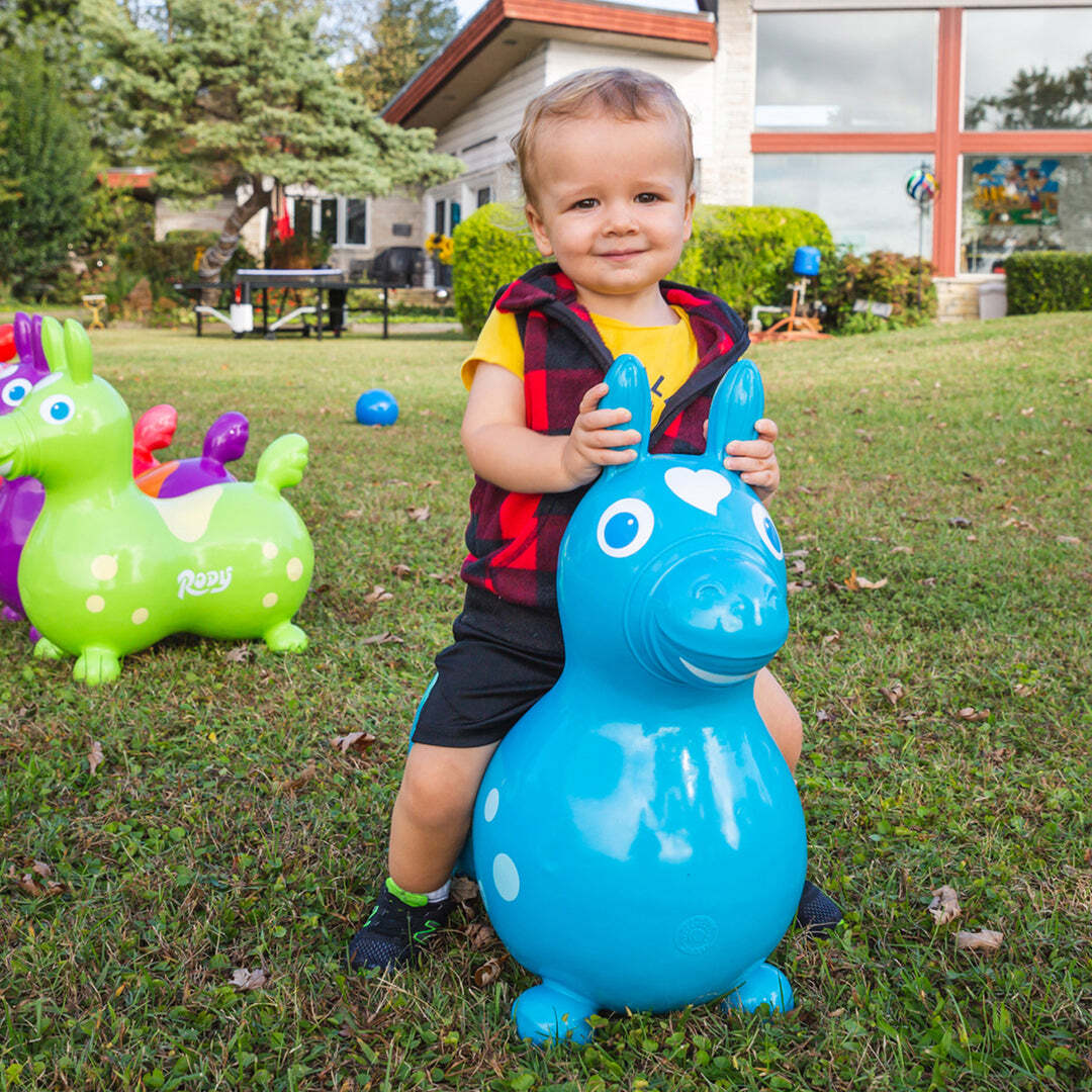 Rody Horse Blue W/Pump - Saltire Games