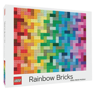 Rainbow Bricks 1,000-Piece Puzzle - Saltire Games