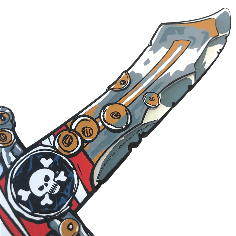 Liontouch Red Stripe Pirate Knife - Saltire Games