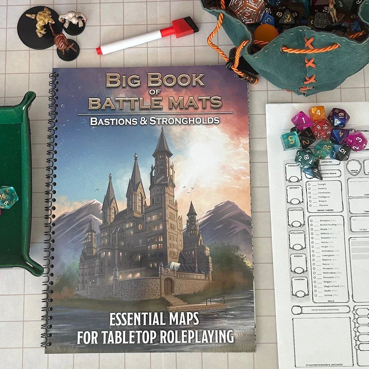Big Book of Battle Mats - Bastions & Strongholds 12x9" - Saltire Games