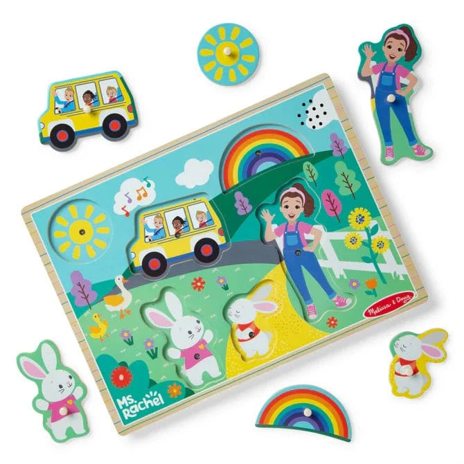 Ms. Rachel™ Wooden Song Puzzle – 6 Pieces - Saltire Games