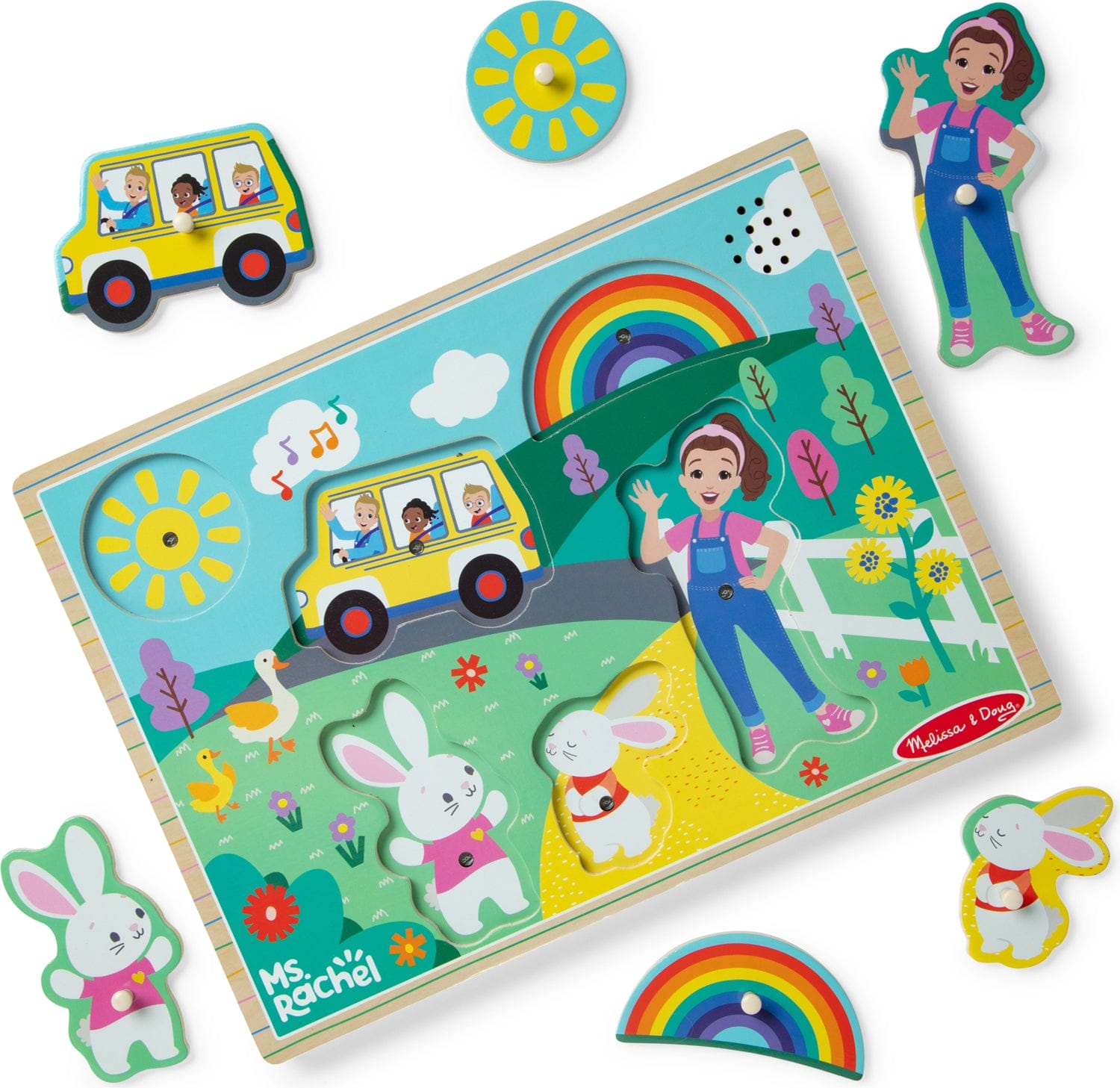 Toys - Infant Melissa & Doug Ms. Rachel™ Wooden Song Puzzle – 6 Pieces