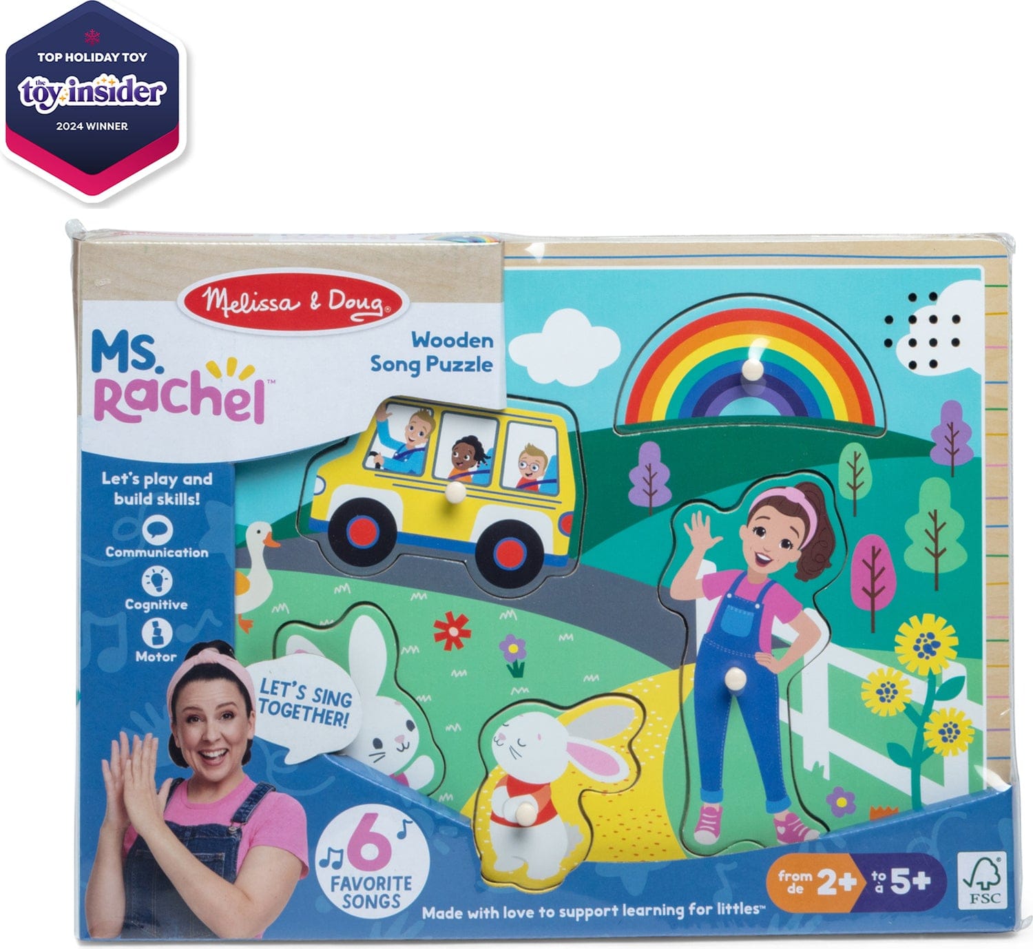 Toys - Infant Melissa & Doug Ms. Rachel™ Wooden Song Puzzle – 6 Pieces