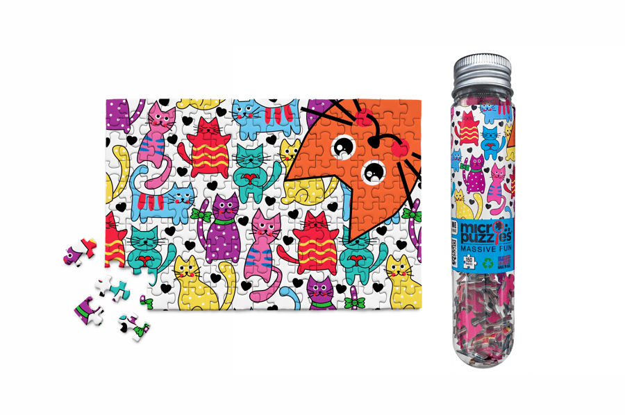 Cats Mini Jigsaw Puzzles - Great impulse buy for teacher - Saltire Games