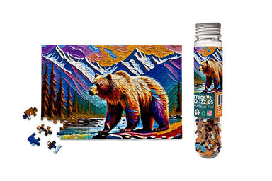Colorful Bear - Grizzly mountain jigsaw puzzle cub gift him - Saltire Games
