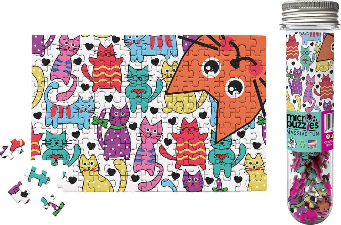 Cats Mini Jigsaw Puzzles - Great impulse buy for teacher - Saltire Games