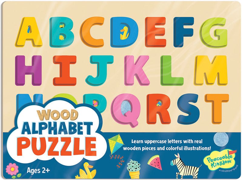 Wood Alphabet Puzzle - Saltire Games
