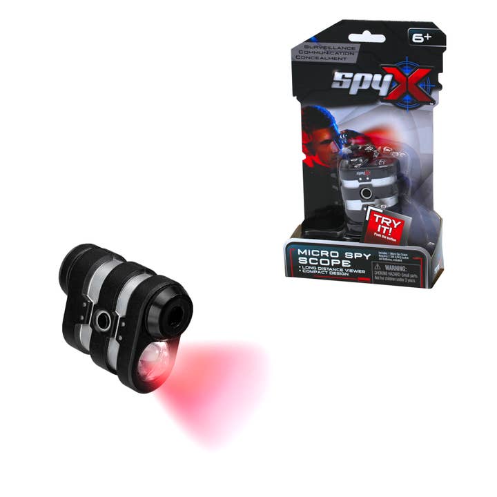 Toys - Pretend Play - Spy Mukikim Spyx Micro Spy Scope - Powerful Red Led Light Monocular