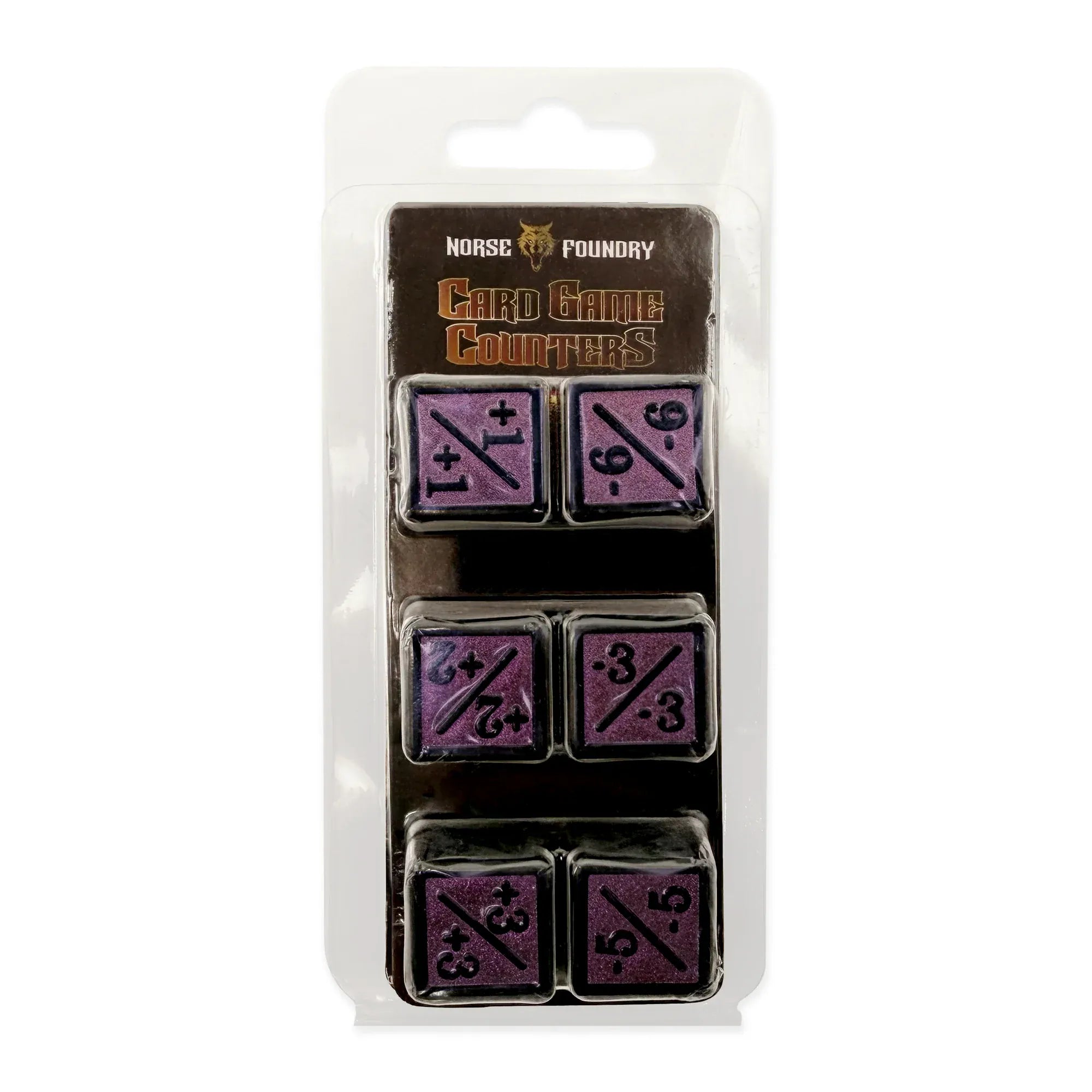 Collectible Card Games - Accessories Norse Foundry The Dead Risen +1/+1 & -1/-1 D6 Pack of 6 CCG Metal Dice