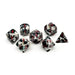Dice - Gemstone Norse Foundry Black Variscite Opal - 7 Piece RPG Set TruStone Dice