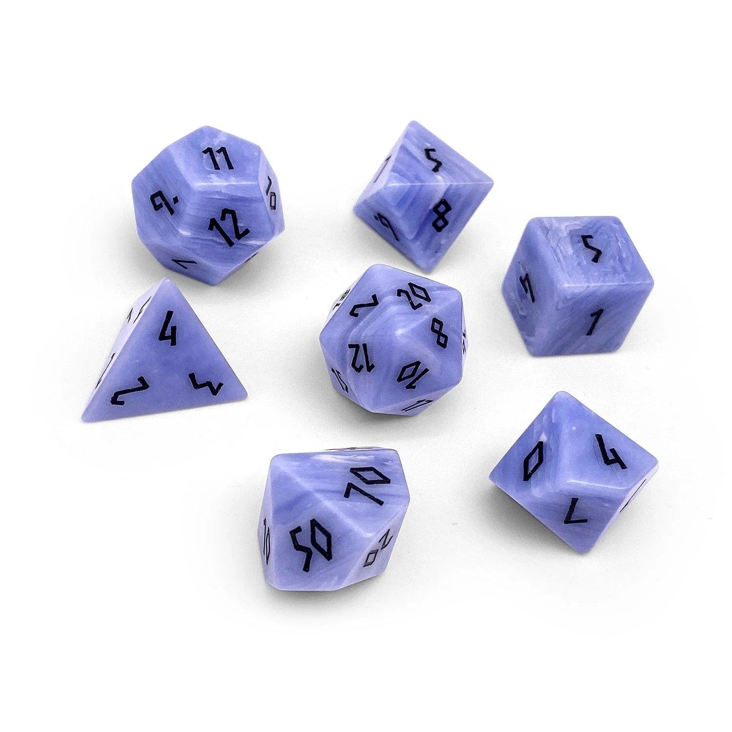 Blue Laced Agate 7 Die Set - Saltire Games