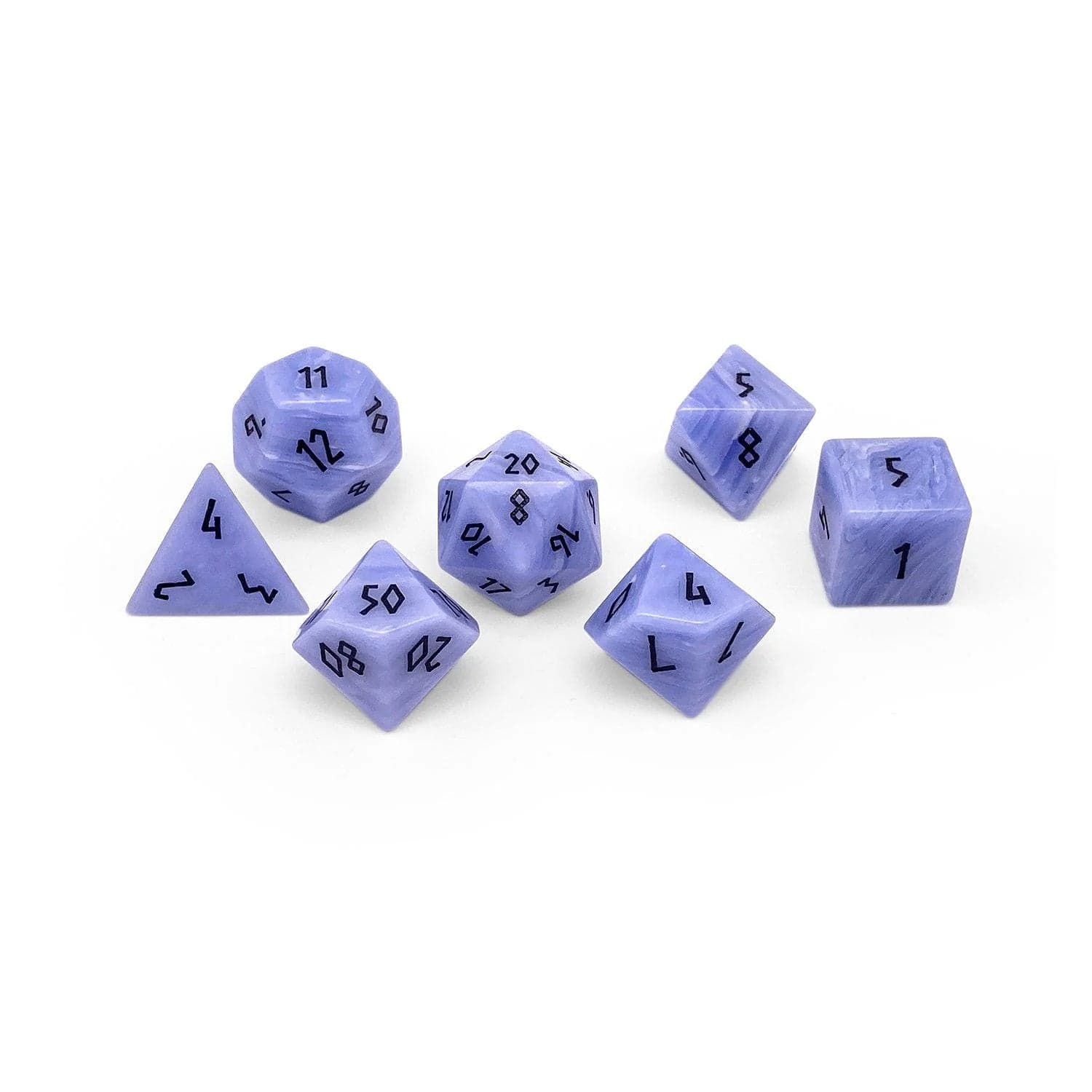 Blue Laced Agate 7 Die Set - Saltire Games