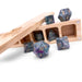 Ruby Zoisite - 7 Piece RPG Set Gemstone Dice - Saltire Games
