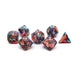 Dice - Gemstone Norse Foundry Multi Colored Calcite - 7 Piece RPG Set TruStone Dice