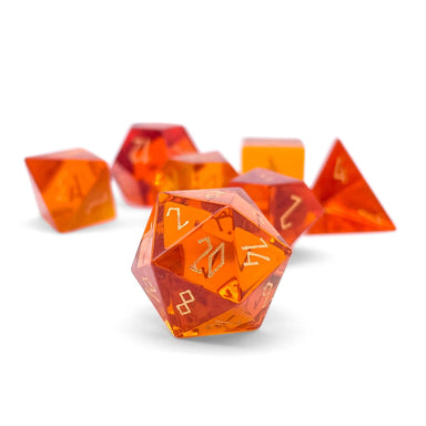 Zircon Tangerine - 7 Piece RPG Set - Saltire Games