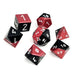 Blood Thirsty - 7 Piece RPG Set 6063 Aluminum Hybrid Dice - Saltire Games