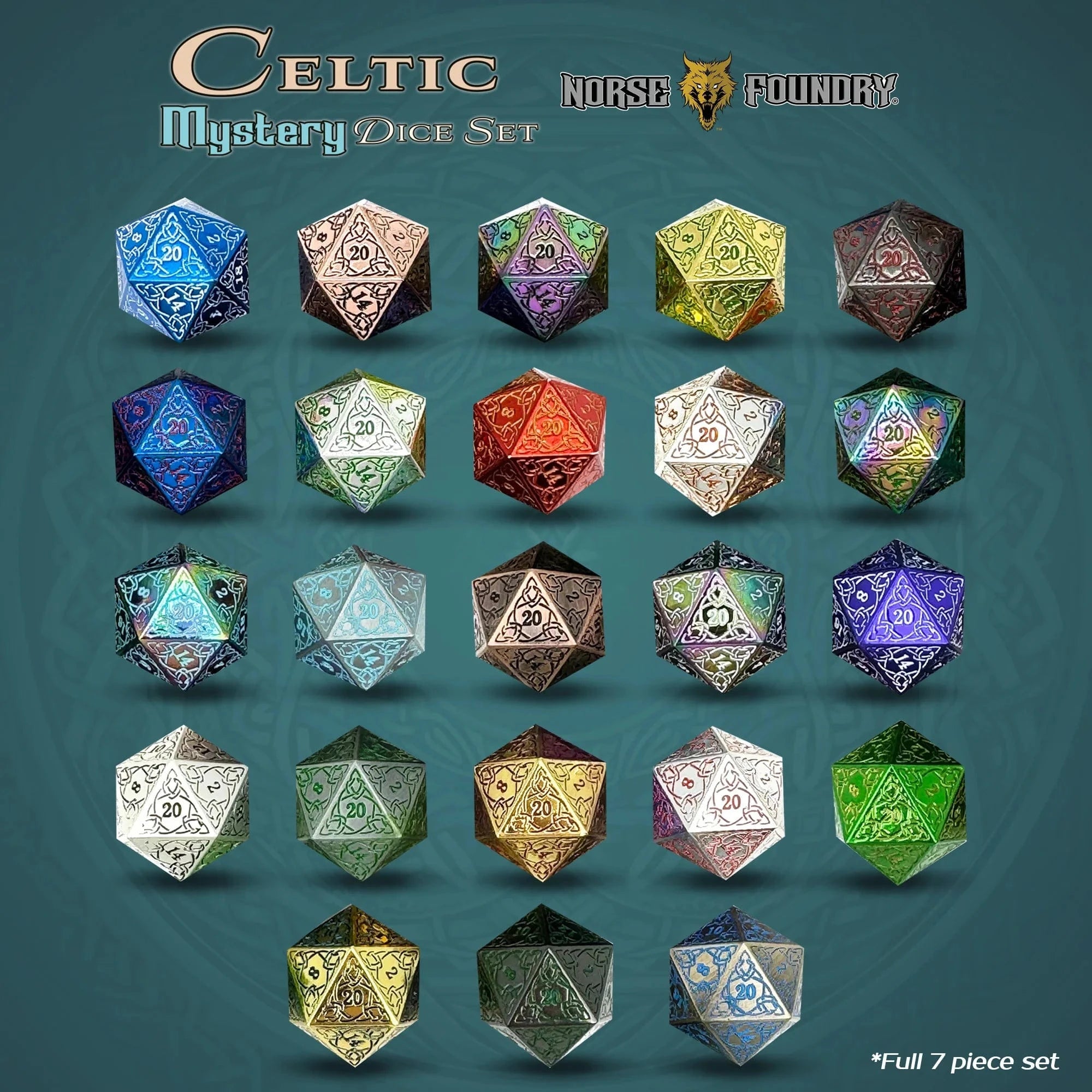 Celtic Mystery Dice Set - Saltire Games