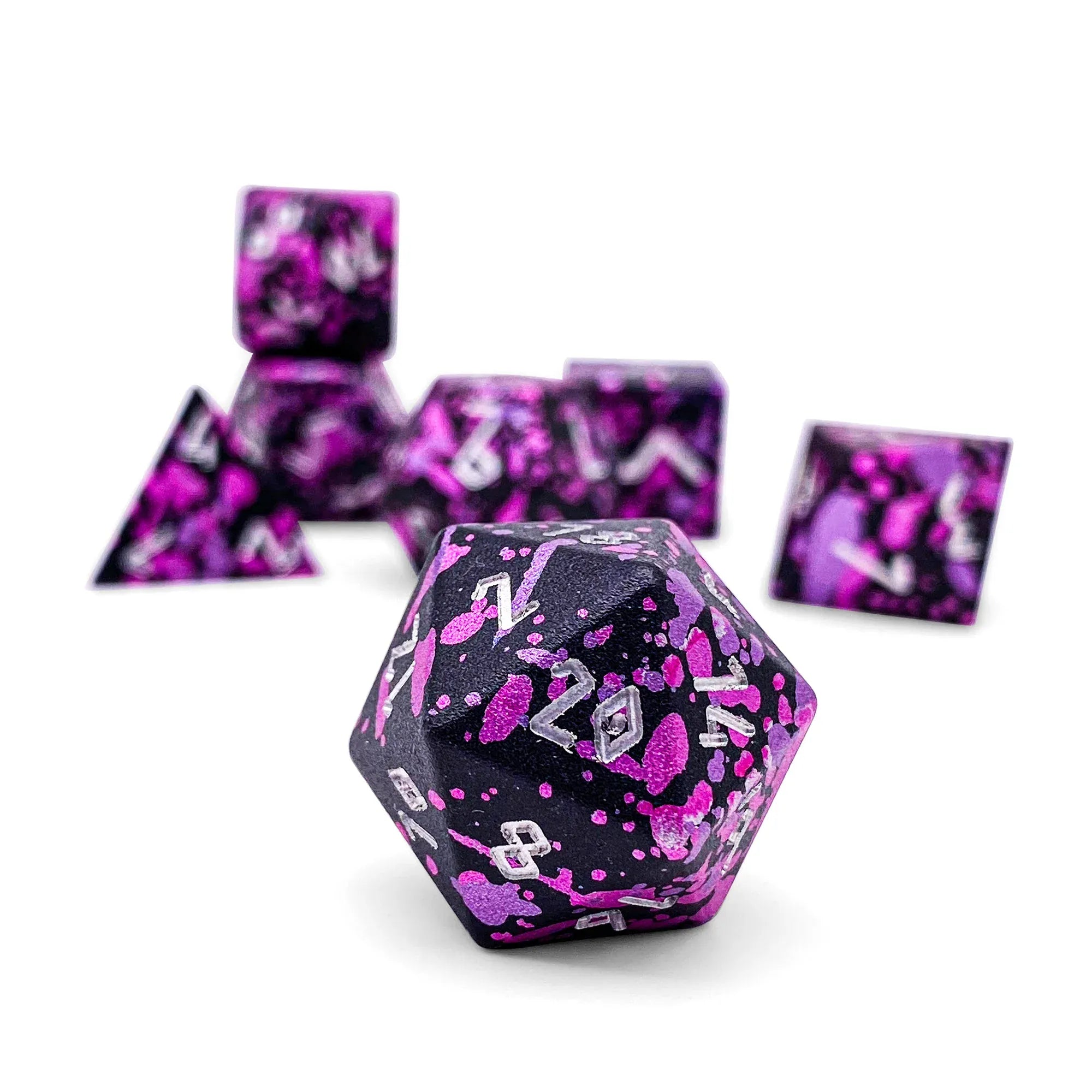 Dice - Metal Norse Foundry Conqueror's Might- 7 Piece RPG Set 6063 Aluminum Wondorous Dice