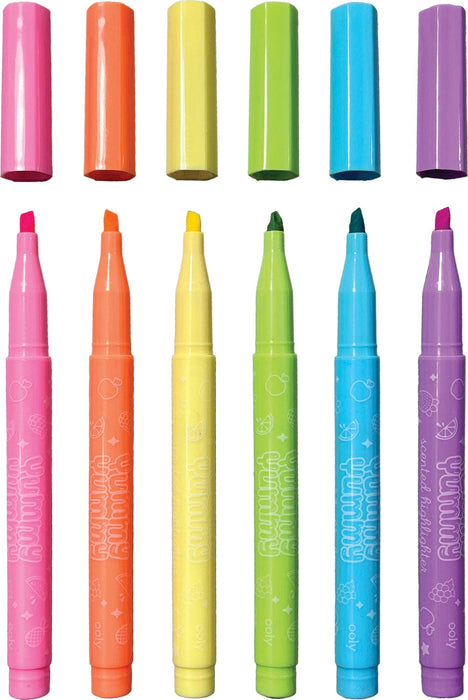 Yummy Yummy Scented Pastel Highlighters - 6 pk - Saltire Games