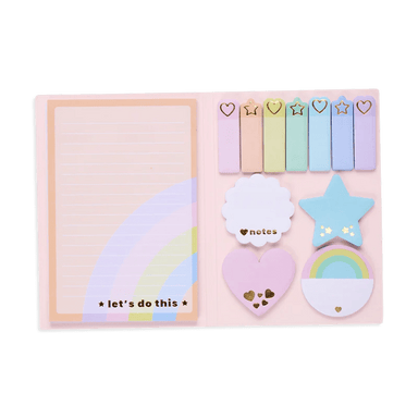 Side Notes Sticky Tab Note Set Pastel Rainbow - Saltire Games