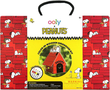 OOLY x Peanuts Color-In Wooden Birdhouse Kit - Saltire Games