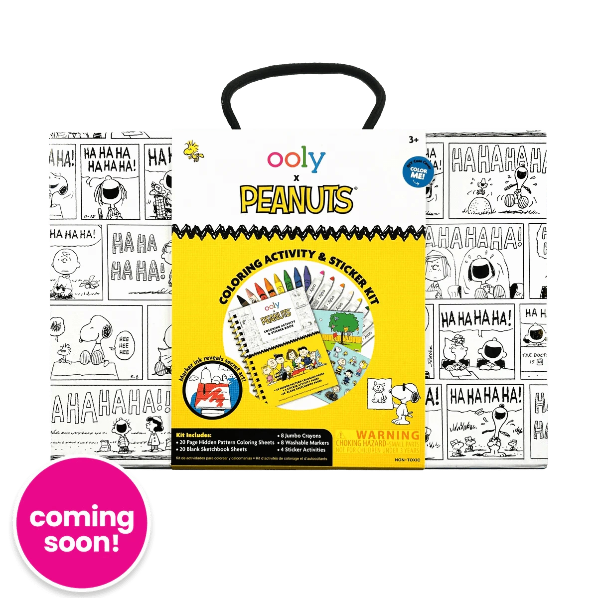 OOLY x Peanuts Coloring Activity & Sticker Kit - Saltire Games