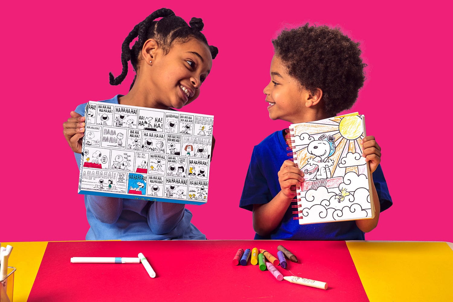 OOLY x Peanuts Coloring Activity & Sticker Kit - Saltire Games