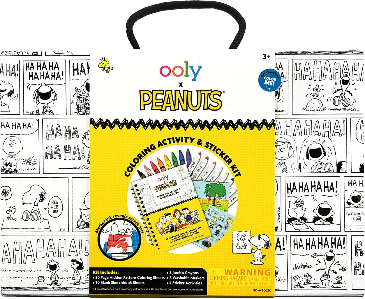 OOLY x Peanuts Coloring Activity & Sticker Kit - Saltire Games