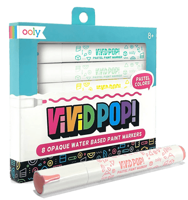 Vivid Pop!: Opaque Water-Based Paint Markers - Pastel - Saltire Games