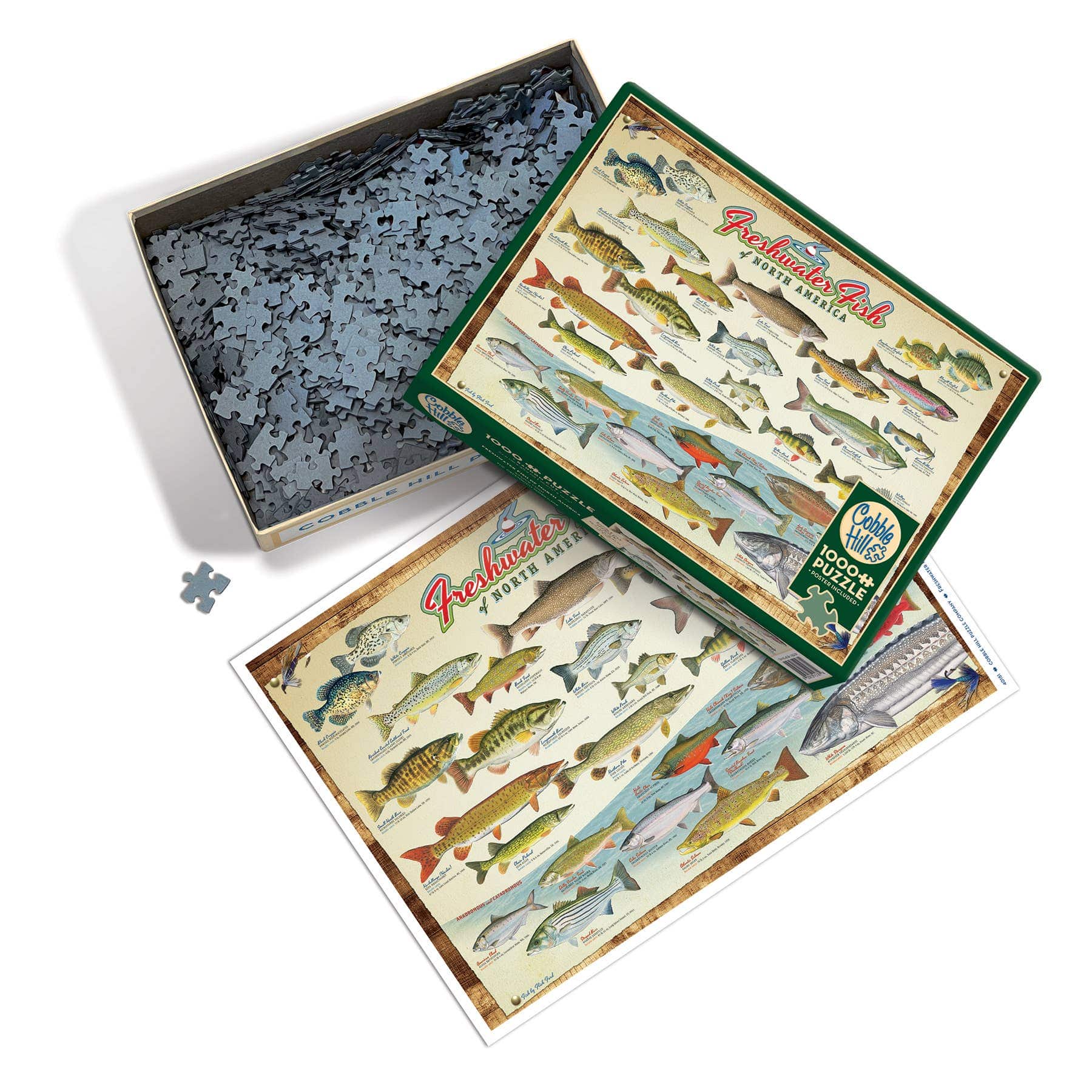 Freshwater Fish of North America 1000pc puzzle - Saltire Games
