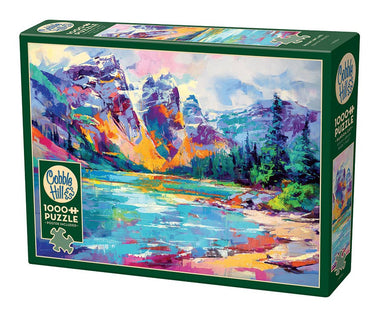 Puzzle Outset Games and Cobble Hill Puzzles Mountain Lake 1000pc puzzle