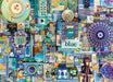 Puzzles - Jigsaw - Accessories Outset Games and Cobble Hill Puzzles Blue 1000-Piece Puzzle