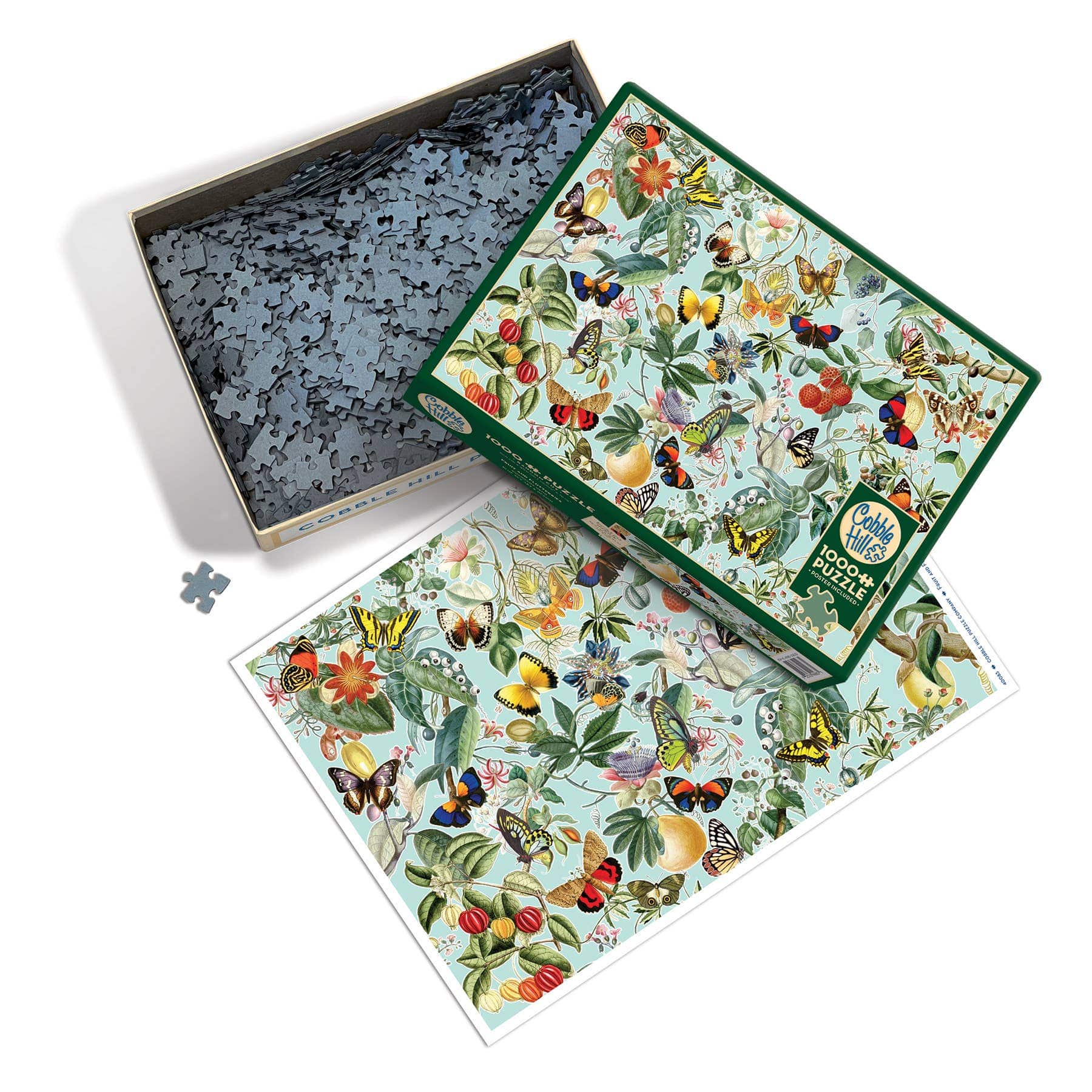 Puzzles - Jigsaw - Accessories Outset Games and Cobble Hill Puzzles Fruit and Flutterbies 1000-Piece Puzzle