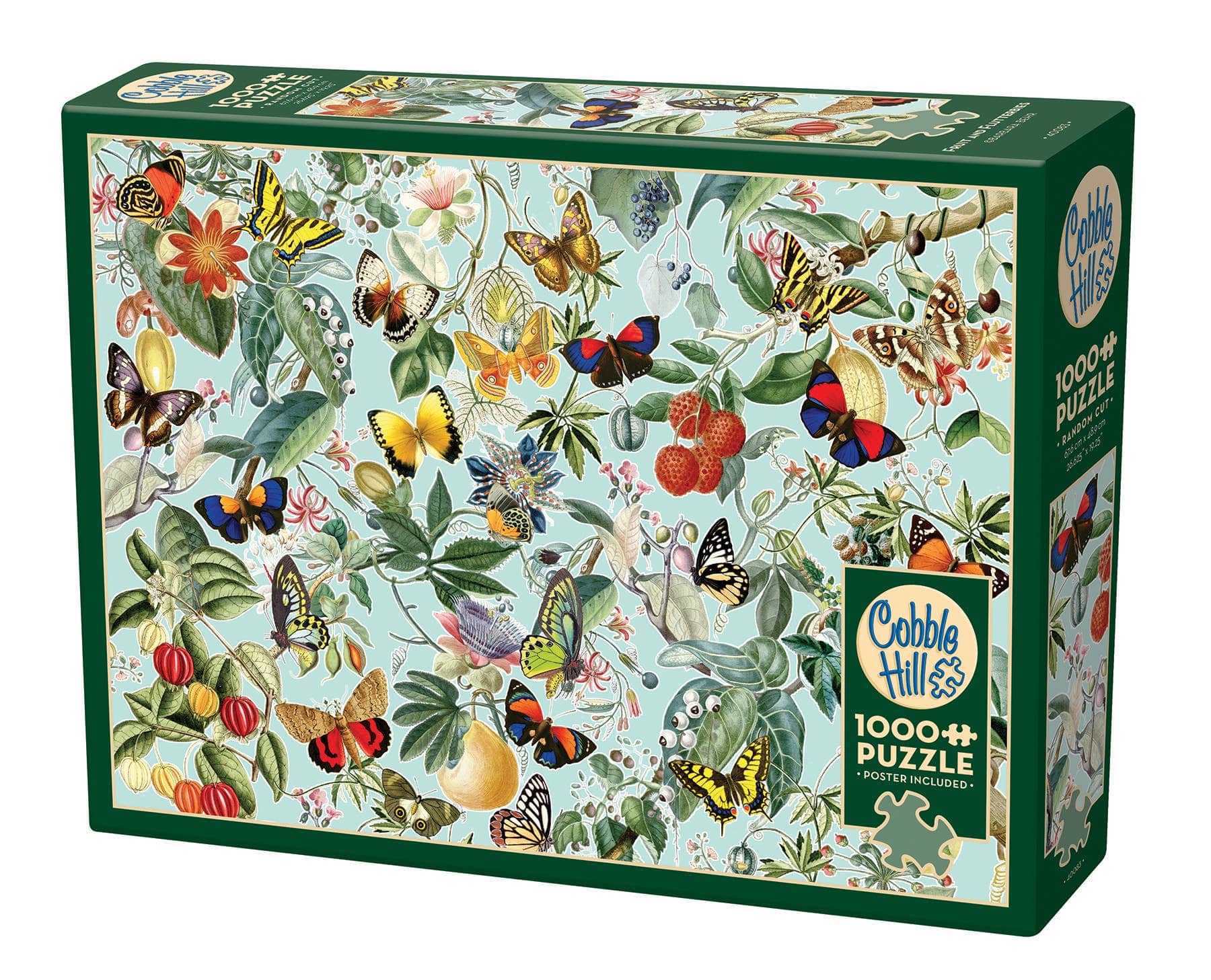 Puzzles - Jigsaw - Accessories Outset Games and Cobble Hill Puzzles Fruit and Flutterbies 1000-Piece Puzzle