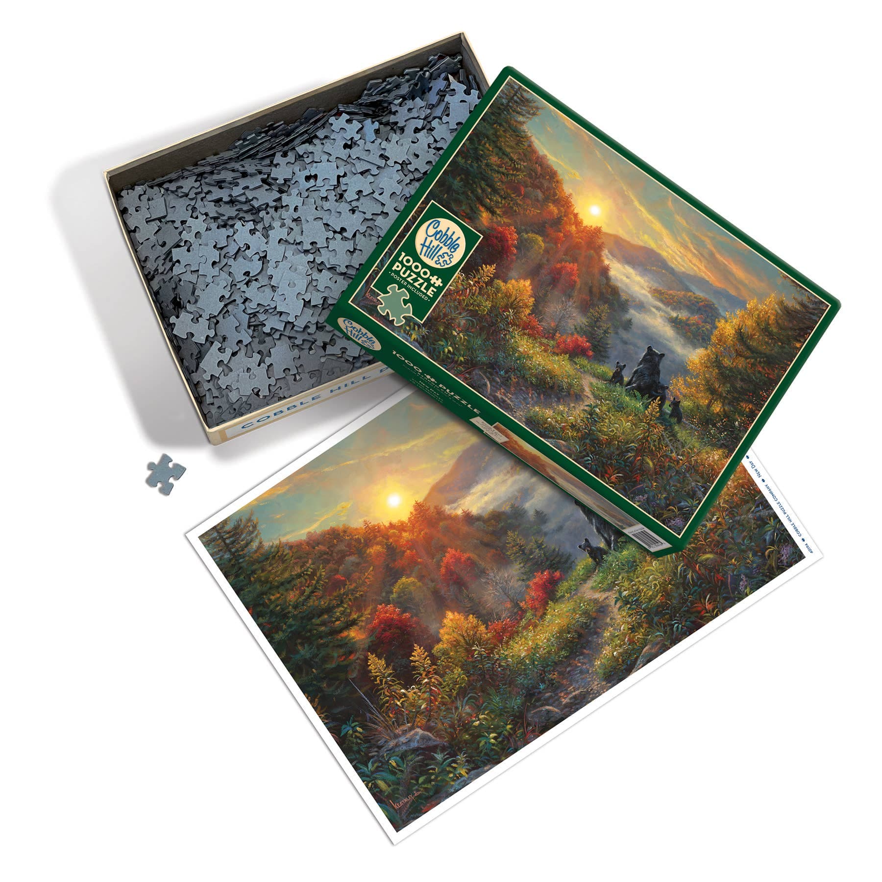 Puzzles - Jigsaw - Accessories Outset Games and Cobble Hill Puzzles New Day 1000-Piece Puzzle